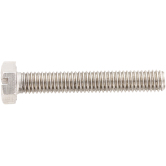 Vis à tête 6-pans avec fente INOX A4 DIN 933 