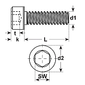 DIN 7991 (ISO 10642) Senkschraube mit I-Skt. A2 Edelstahl M10x30 - 10  Stück, Schrauben