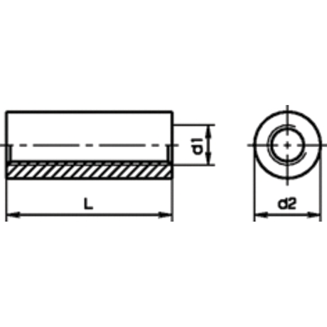 Distanzmuffen rund INOX A1 / 1.4305 [SimilarCatItems.CatItem.ArtName2]