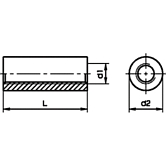Distanzmuffen rund INOX A1 / 1.4305 