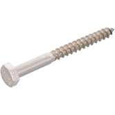 Viti per legno a testa esagonale INOX A2 DIN 571 