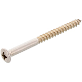Viti per legno a testa svasata con calotta per leg no PZ INOX A2 DIN 7995
