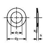 Spannscheiben INOX A2 DIN 6796 