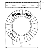 Keilsicherungsscheiben Nord-Lock® INOX A4 DIN25201 