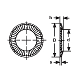 Sicherungsscheiben S SCHNORR® INOX A2 