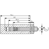 Bullone d'ancoraggio BZ3-U MKT ZB 
