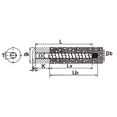 Vis pour rail de montage Multi-Monti MMS-MS ZB 