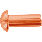 Rivets bombés cuivre DIN 660 