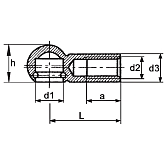Kugelpfannen Stahl vz DIN 71805 