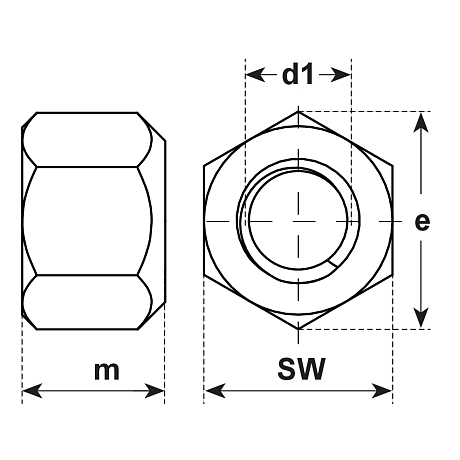 Écrous hexagonaux 1,5d Acier brut DIN 6330 B 10 [SimilarCatItems.CatItem.ArtName2]