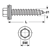 Vis spéciale Bois E-XS A INOX A2 