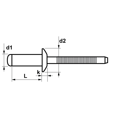 Rivetti FIXI Testa larga Alluminio / Acciaio [SimilarCatItems.CatItem.ArtName2]