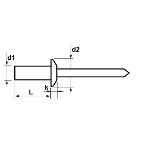 Rivetti tenuta stagna FIXI Testa tonda All / Accia [SimilarCatItems.CatItem.ArtName2]