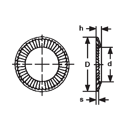 Rondelle de sécurité S SCHNORR® acier ressort Zb [LastViewedItems.CatItem.ArtName2]