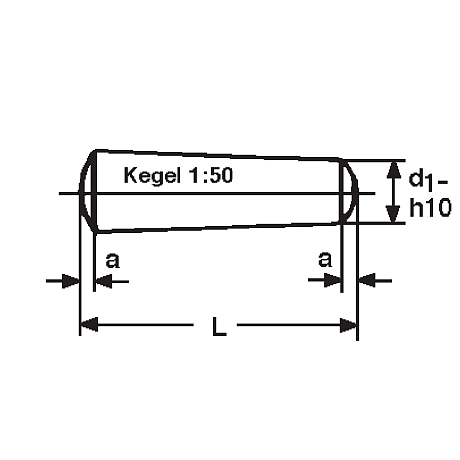 Kegelstifte blank ISO 2339 B [SimilarCatItems.CatItem.ArtName2]