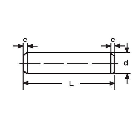 Goupilles cylindriques 9 S Mn 28 K clair ISO 2338 [SimilarCatItems.CatItem.ArtName2]