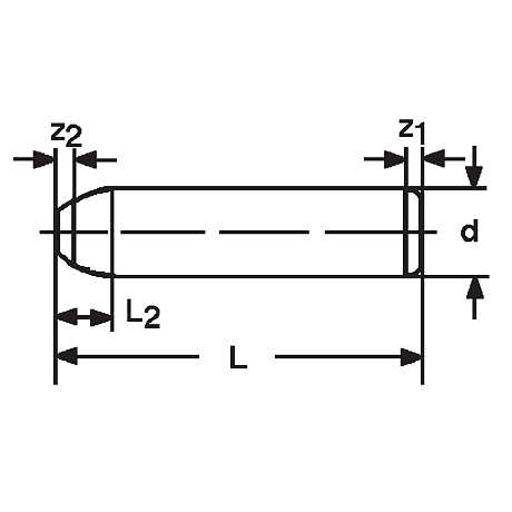 Zylinderstifte Stahl HRc 60 ±2 blank DIN 6325 h6 [SimilarCatItems.CatItem.ArtName2]