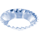 Rondelles éventail AZV  zingué-bleu DIN 6798 