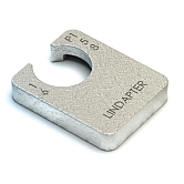 Pièce de serrage Lindapter® P2-long zingué-bleu 