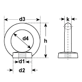 Ringmuttern Stahl C 15 E fvz DIN 582 