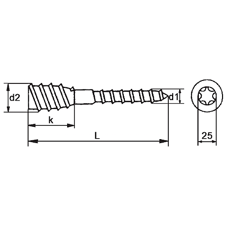 Distanzschrauben TX 25-Antrieb Stahl vz [SimilarCatItems.CatItem.ArtName2]