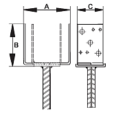 Gamba di supporto GH tipo UV variabile in acciaio ZF