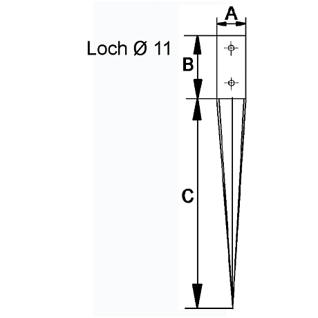 Ancre de poteau GH type R acier zingué au feu [SimilarCatItems.CatItem.ArtName2]