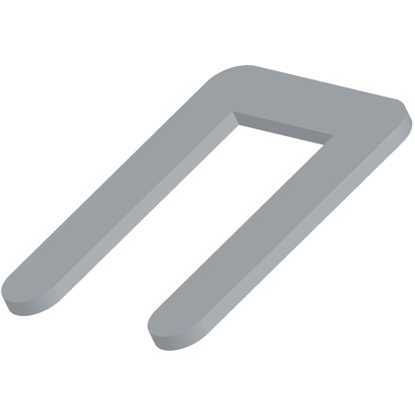 U-Platten Kunststoff grau 30 x 45 mm [SimilarCatItems.CatItem.ArtName2]