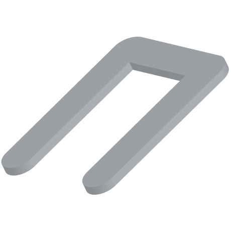U-Platten Stahl unbeschichtet 45 x 65 mm [SimilarCatItems.CatItem.ArtName2]