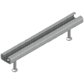 Ankerschienen K 28/15 INOX A4 kaltgewalzt 