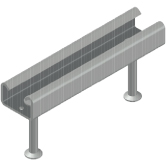 Ankerschienen K 49/30 INOX A4 kaltgewalzt 