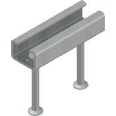 Ankerschienen K 72/48 INOX A4 kaltgewalzt 