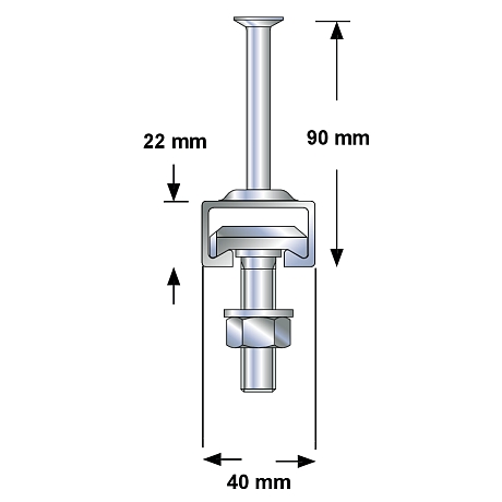 Binari di ancoraggio W 40/22 INOX A4 LC [SimilarCatItems.CatItem.ArtName2]