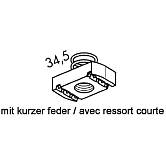 Plaques filetées Denture ressort court 41/41 A4 