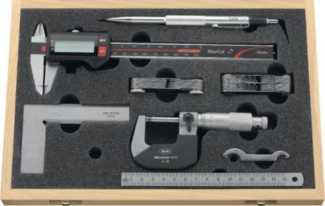 Messwerkzeugsatz MAHR 7-teilig im Holzetui [SimilarCatItems.CatItem.ArtName2]