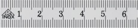 Règle en acier INOX en haut 1/1 mm en bas 1/1 mm [SimilarCatItems.CatItem.ArtName2]