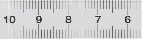 Règle de mesure en acier INOX droite - gauche en h [SimilarCatItems.CatItem.ArtName2]