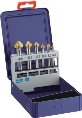 Assortimento di svasatori 90° HSS TiN [SimilarCatItems.CatItem.ArtName2]
