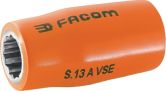 Douille à douze arêtes 1/2 FACOM 1000 Volt isolée 