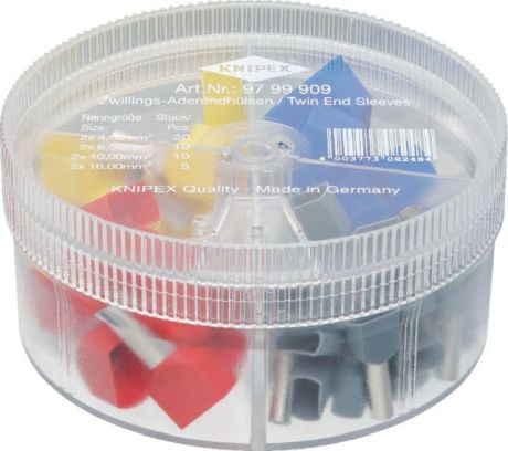 Aderendhülsen-Sortiment KNIPEX 45 Stk. Assortiert [SimilarCatItems.CatItem.ArtName2]