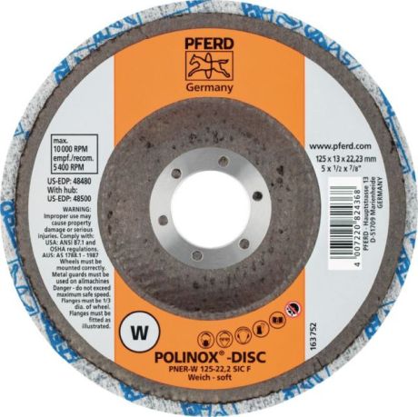 Disque abrasif compact en non-tissé PFERD POLINOX [SimilarCatItems.CatItem.ArtName2]