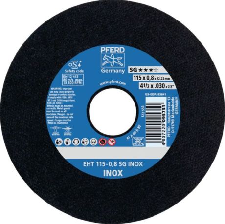 Disque à tronçonner PFERD EHT SG INOX [SimilarCatItems.CatItem.ArtName2]