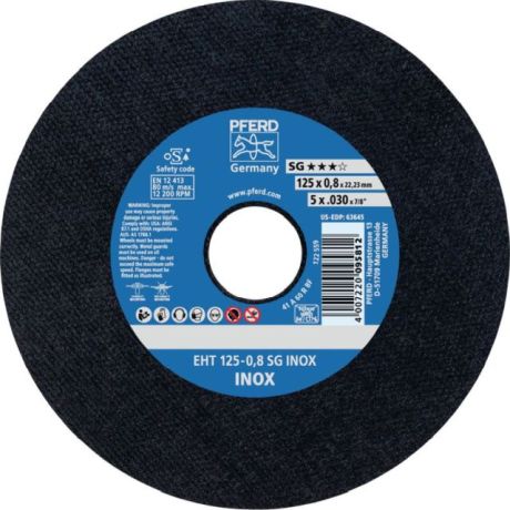 Disque à tronçonner PFERD EHT SG INOX [SimilarCatItems.CatItem.ArtName2]