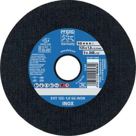 Disque à tronçonner PFERD EHT SG INOX [SimilarCatItems.CatItem.ArtName2]