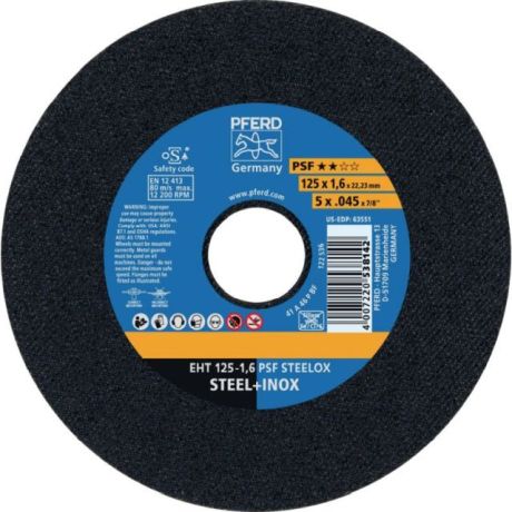 Disque à tronçonner PFERD EHT PSF STEELOX [SimilarCatItems.CatItem.ArtName2]