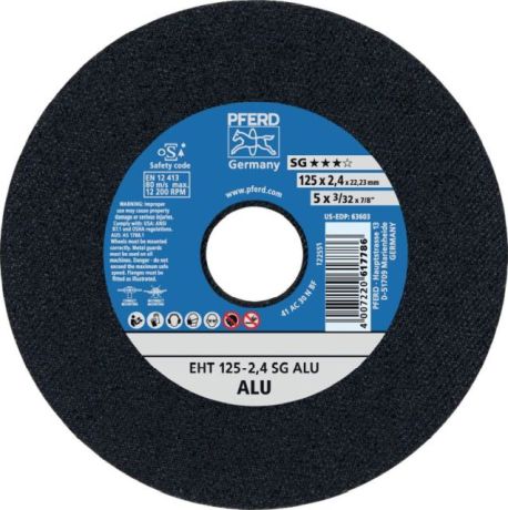 Disque à tronçonner PFERD EHT SG ALU [SimilarCatItems.CatItem.ArtName2]