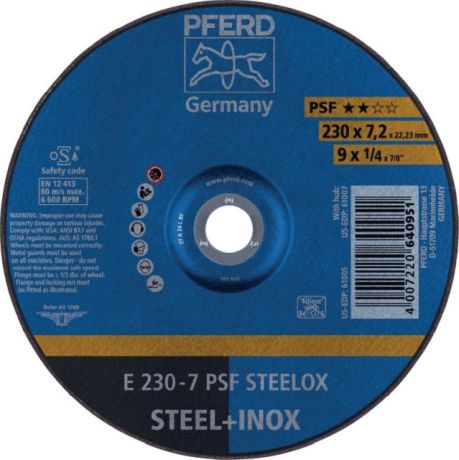 Schruppscheibe PFERD PSF STEELOX [SimilarCatItems.CatItem.ArtName2]