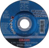 Schruppscheibe PFERD CERAMIC SGP STEELOX 