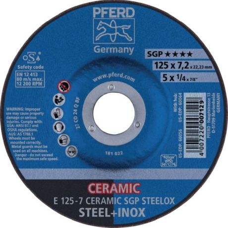 Disque à ébarber PFERD CERAMIC SGP STEELOX [SimilarCatItems.CatItem.ArtName2]