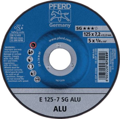 Schruppscheibe PFERD SG ALU [SimilarCatItems.CatItem.ArtName2]